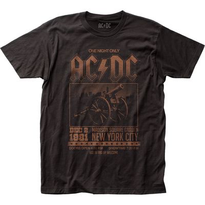 AC/DC Madison Square Garden Mens T Shirt Black Retro Pop Classics