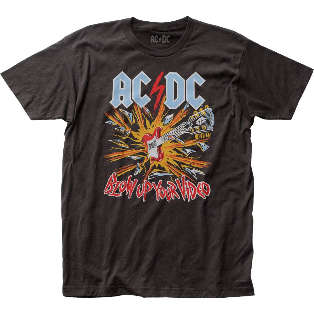AC/DC Blow Up Your Video Mens T Shirt Black Retro Pop Classics