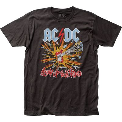 AC/DC Blow Up Your Video Mens T Shirt Black Retro Pop Classics