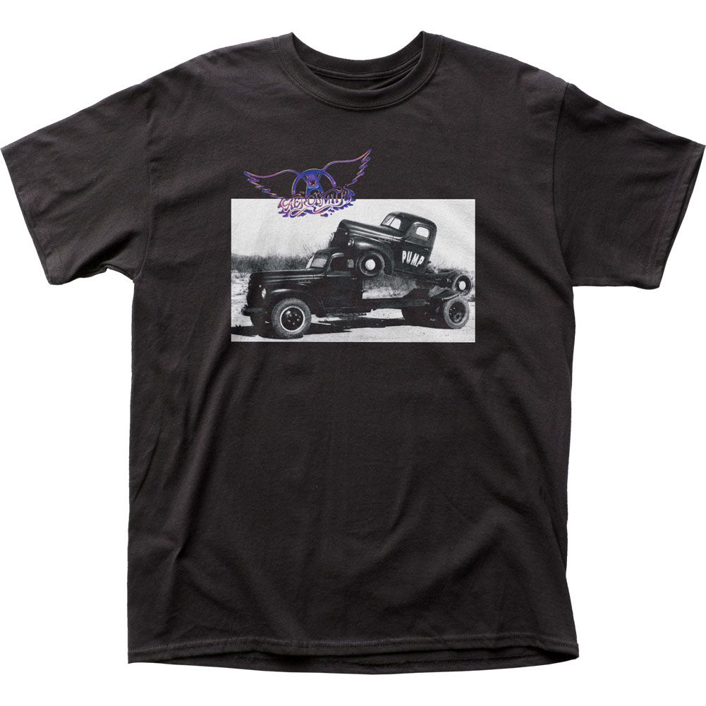 Aerosmith Pump Mens T Shirt Black Retro Pop Classics