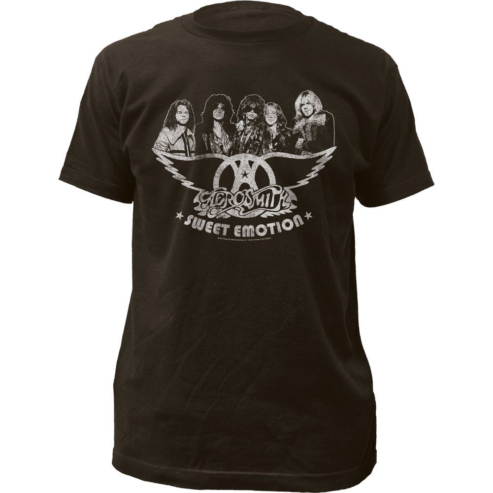 Aerosmith Sweet Emotion Mens T Shirt Black Retro Pop Classics