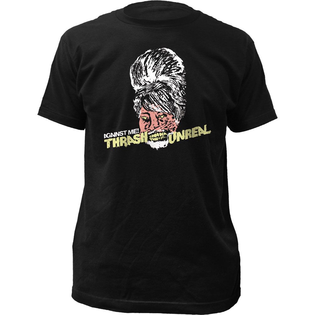 Against Me! Thrash Unreal Mens T Shirt Black Retro Pop Classics