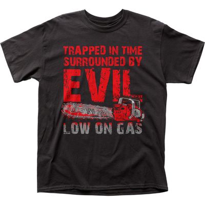 Army Of Darkness Low On Gas Mens T Shirt Black Retro Pop Classics