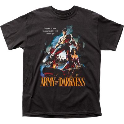 Army Of Darkness Trapped In Time Mens T Shirt Black Retro Pop Classics