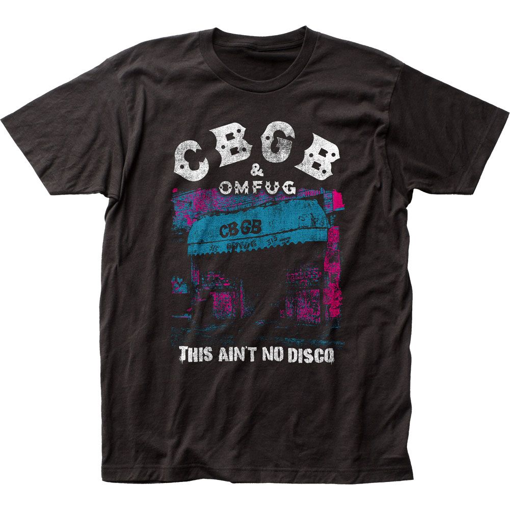 CBGB This Aint No Disco Mens T Shirt Black Retro Pop Classics