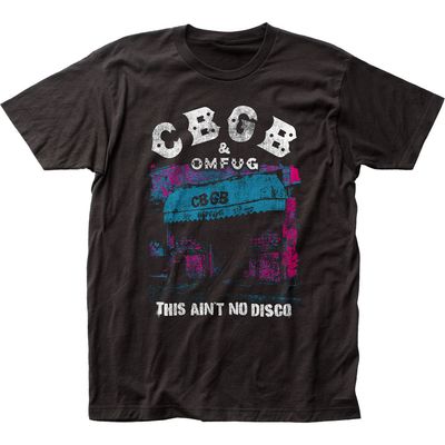 CBGB This Aint No Disco Mens T Shirt Black Retro Pop Classics