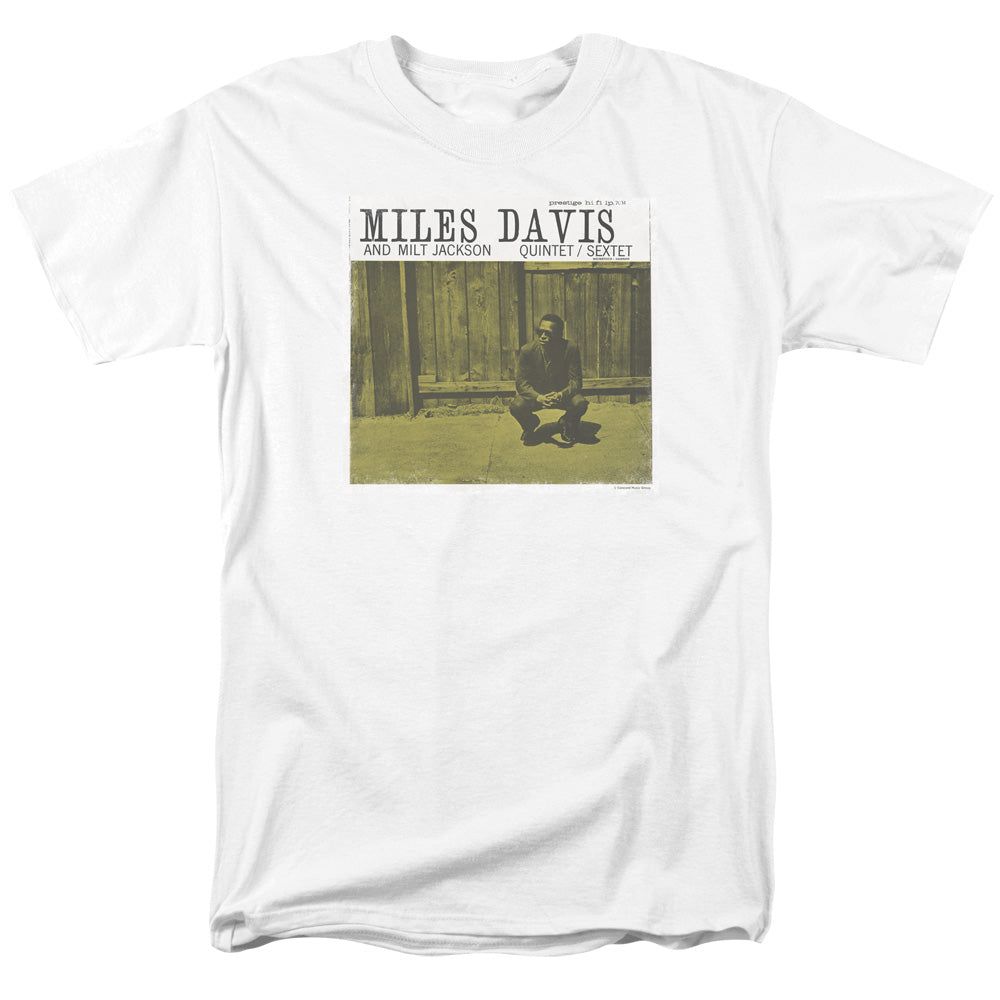 Miles Davis Miles and Milt Mens T Shirt White Retro Pop Classics