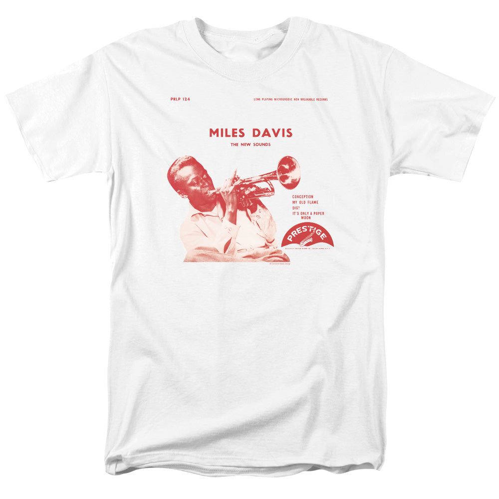 Miles Davis The New Sounds Mens T Shirt White Retro Pop Classics