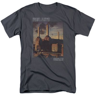Pink Floyd Faded Animals Mens T Shirt Charcoal Retro Pop Classics