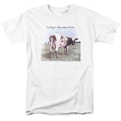 Pink Floyd Atom Heart Mother Mens T Shirt White Retro Pop Classics