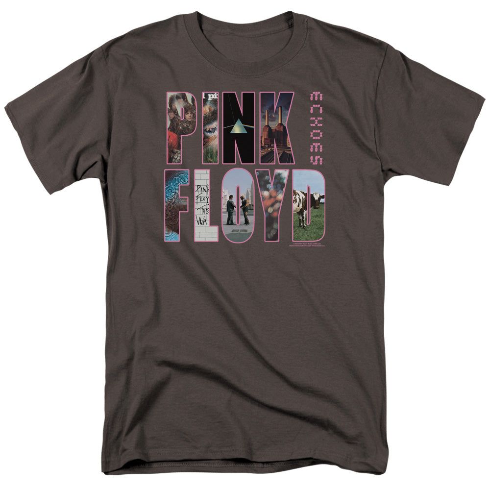 Pink Floyd Cover Mens T Shirt Charcoal Retro Pop Classics