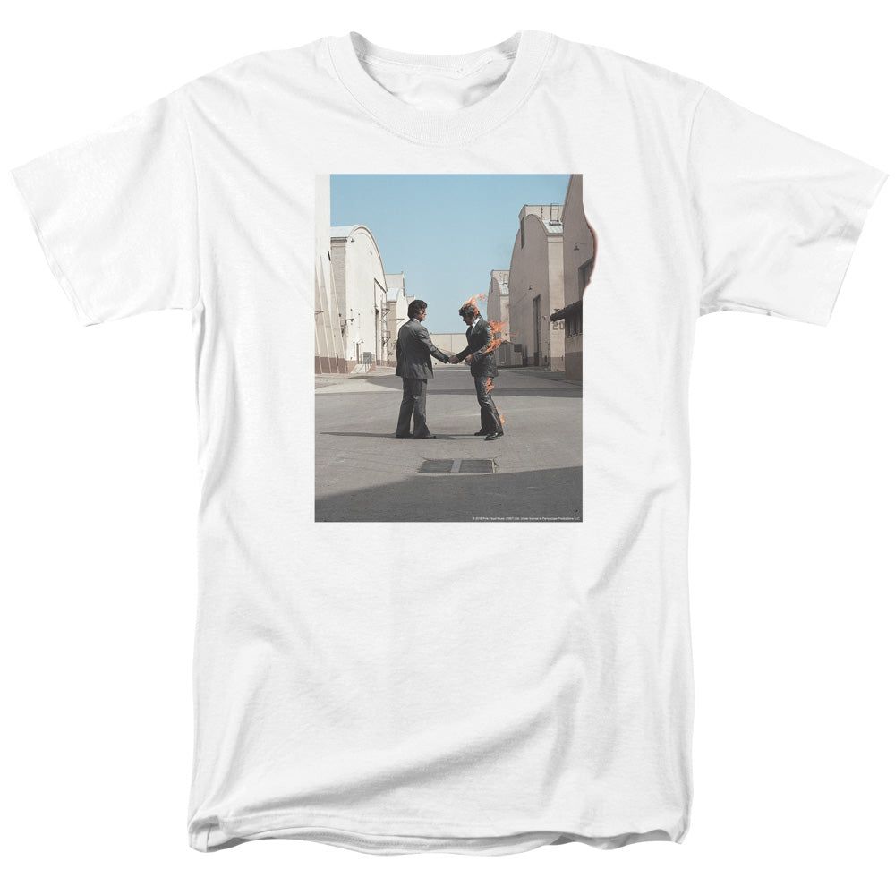 Pink Floyd Wish You Were Here Mens T Shirt White Retro Pop Classics
