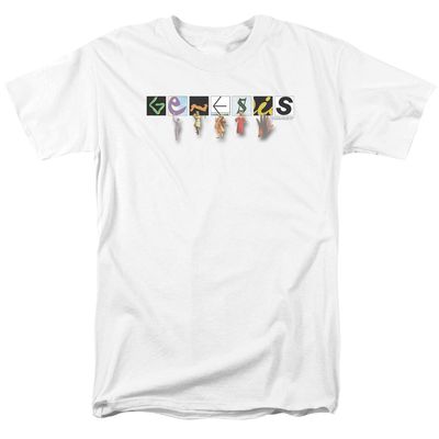 Genesis New Logo Mens T Shirt White Retro Pop Classics