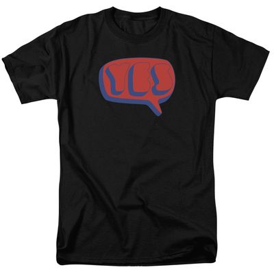 Yes Word Bubble Mens T Shirt Black Retro Pop Classics