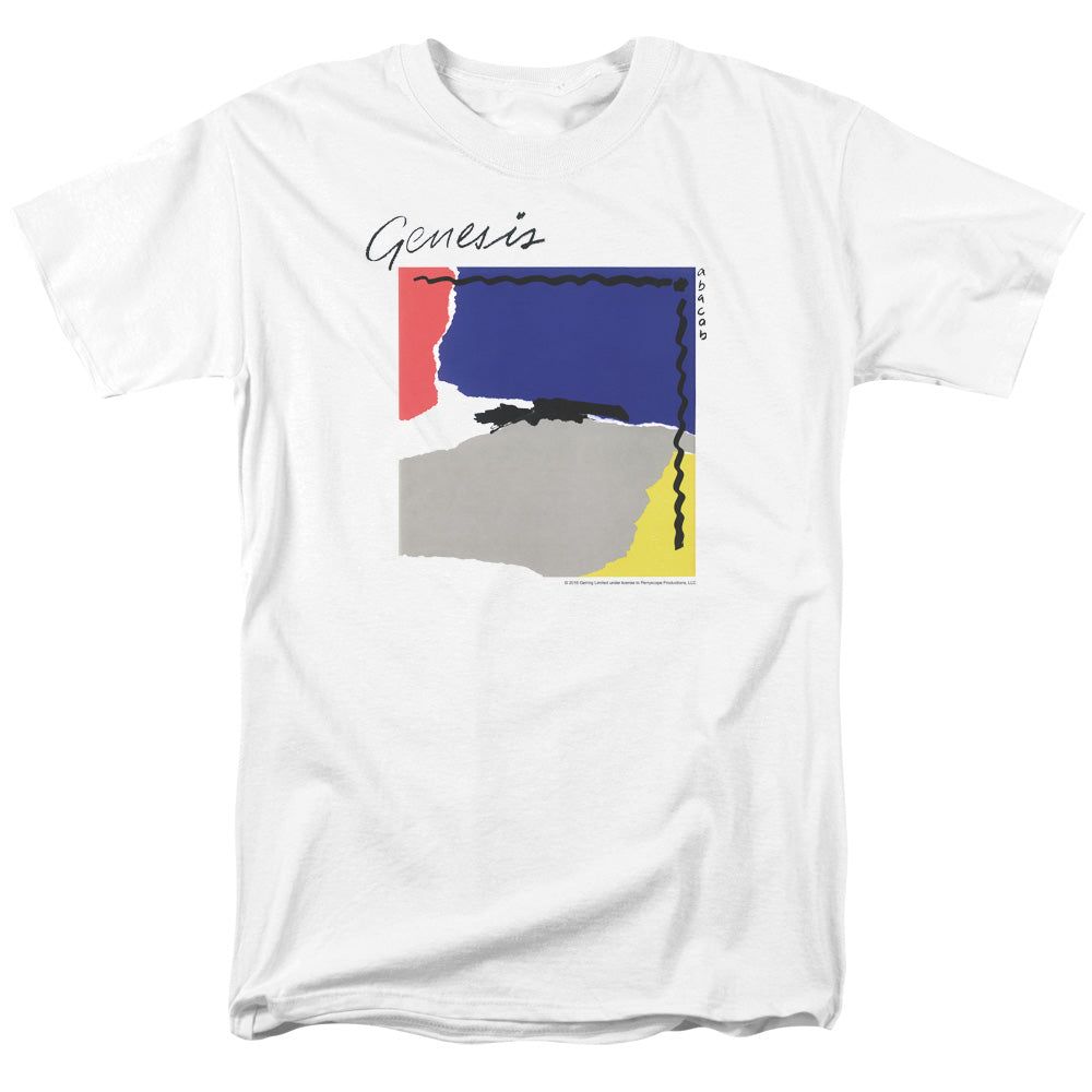 Genesis Abacab Mens T Shirt White Retro Pop Classics