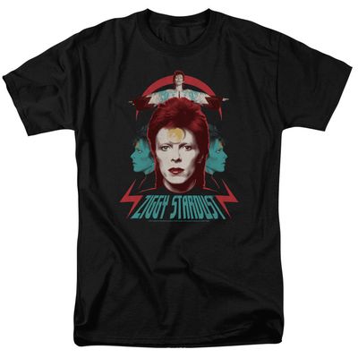 David Bowie Ziggy Heads Mens T Shirt Black Retro Pop Classics