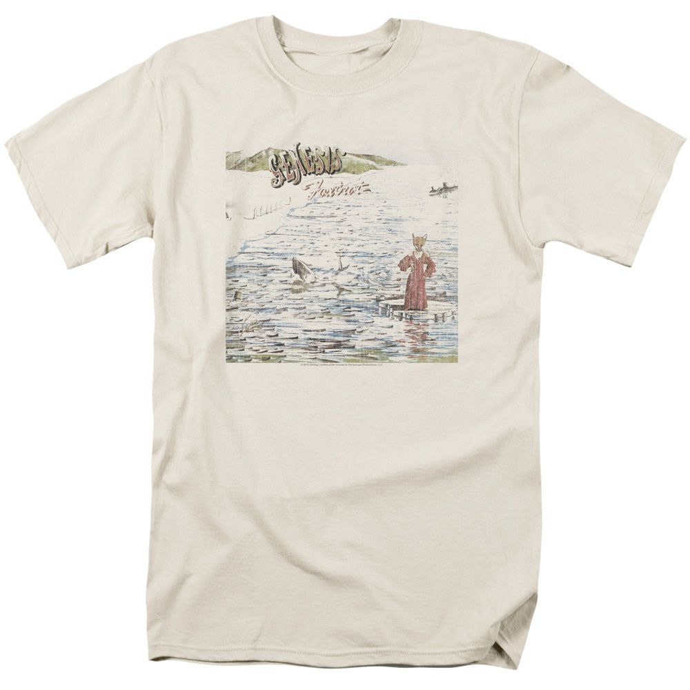 Genesis Foxtrot Mens T Shirt Cream Retro Pop Classics