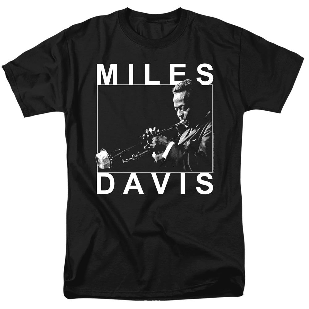 Miles Davis Monochrome Mens T Shirt Black Retro Pop Classics