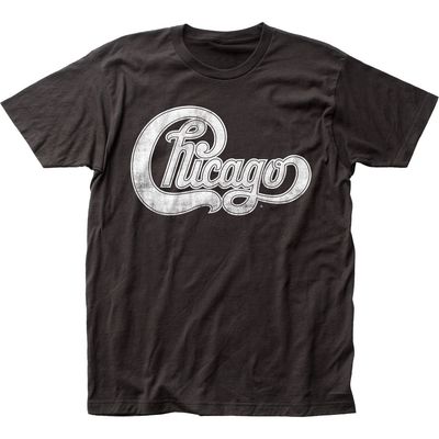 Chicago Logo Mens T Shirt Black Retro Pop Classics