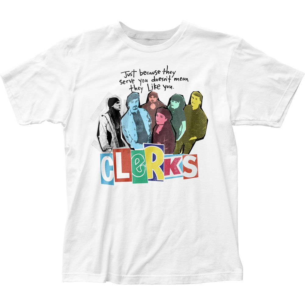 Clerks Movie Mens T Shirt White Retro Pop Classics