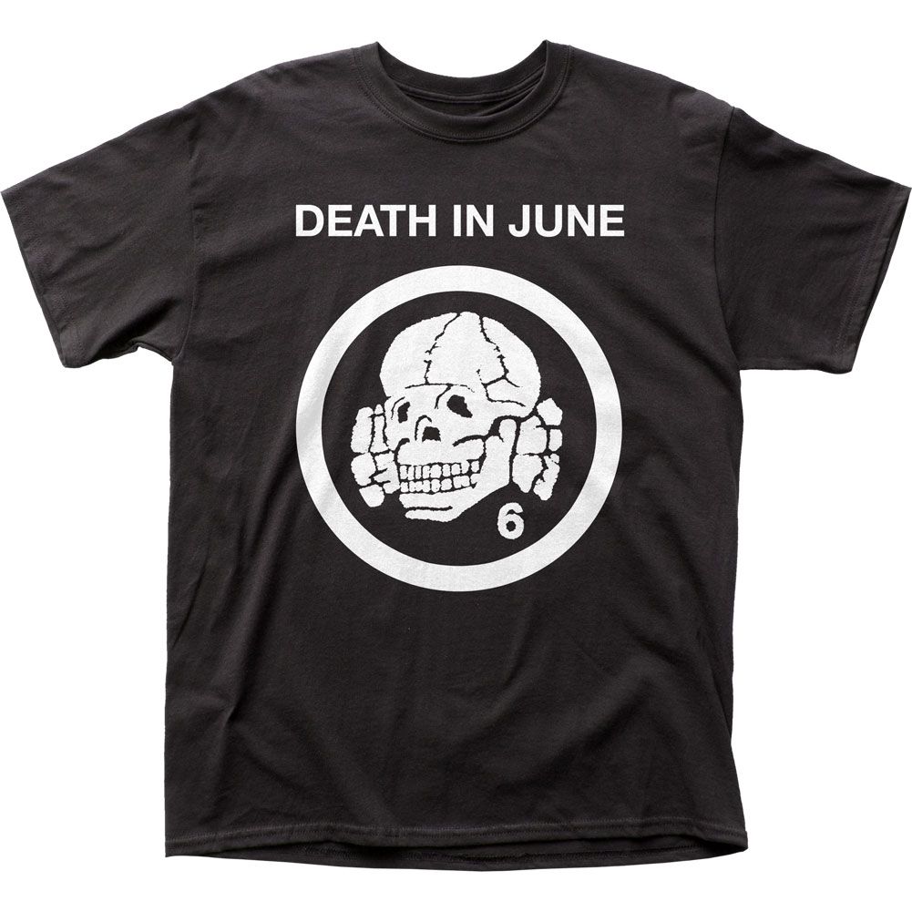 Death In June Totenkopf Deaths Head Mens T Shirt Black Retro Pop Classics