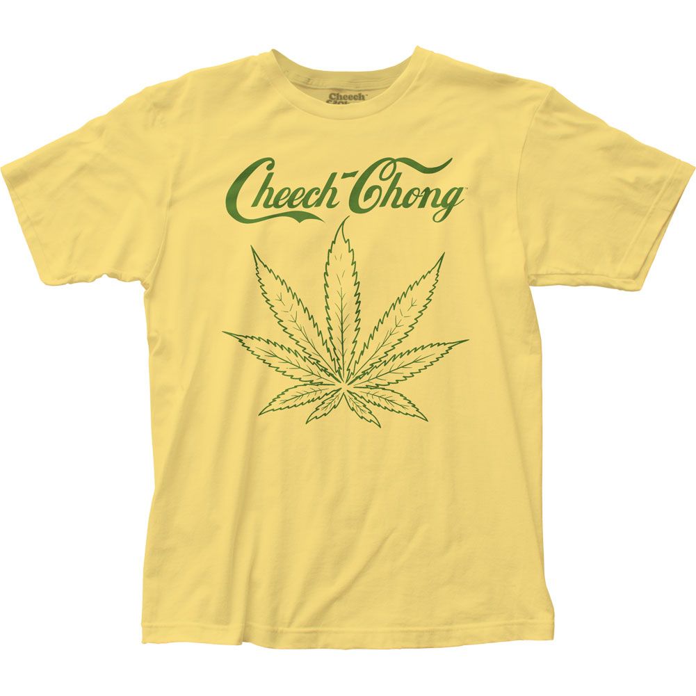 Cheech &amp; Chong Flower Mens T Shirt Yellow Retro Pop Classics