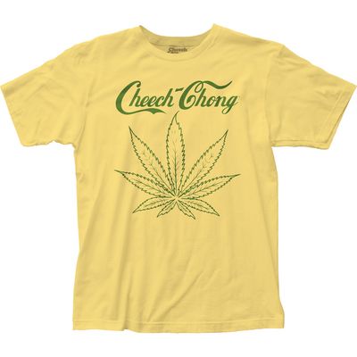 Cheech &amp; Chong Flower Mens T Shirt Yellow Retro Pop Classics