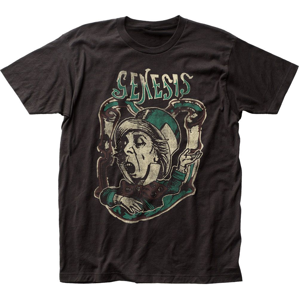 Genesis Charisma Mens T Shirt Black Retro Pop Classics