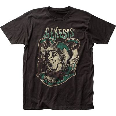 Genesis Charisma Mens T Shirt Black Retro Pop Classics