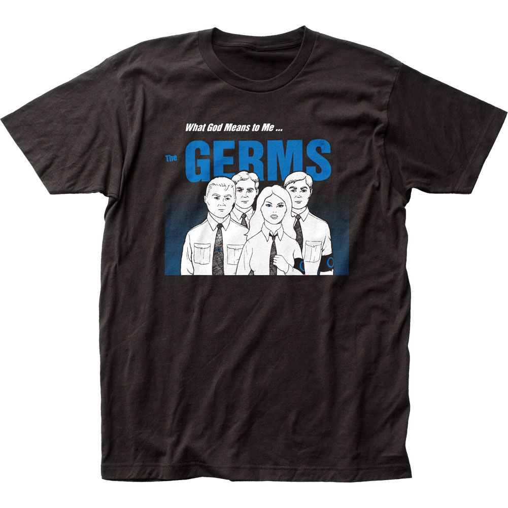 Germs What God Means To Me Mens T Shirt Black Retro Pop Classics