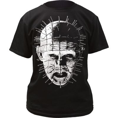 Hellraiser Distressed Pinhead Mens T Shirt Black Retro Pop Classics