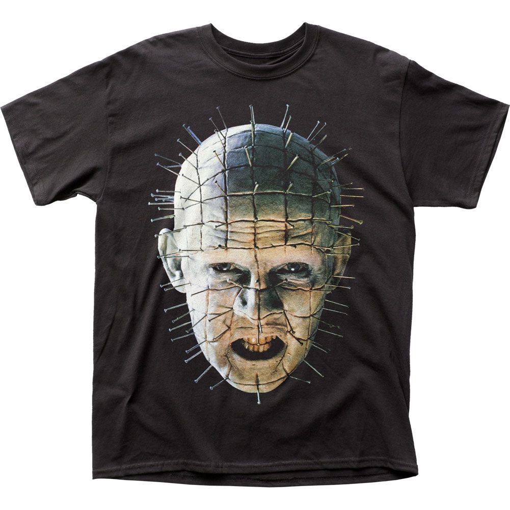 Hellraiser Pinhead Close Up Mens T Shirt Black Retro Pop Classics