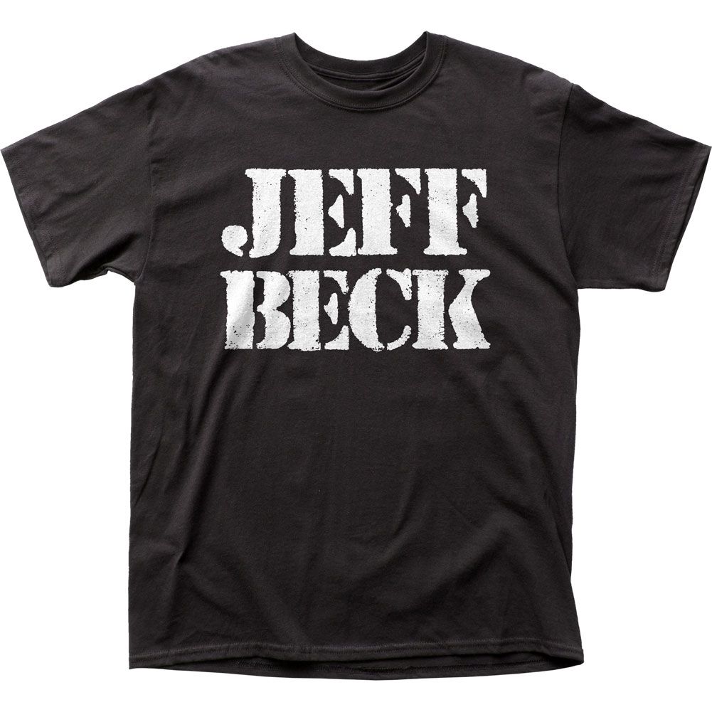 Jeff Beck Mens T Shirt Black Retro Pop Classics