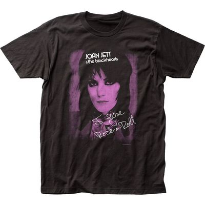 Joan Jett I Love Rock N Roll Mens T Shirt Black Retro Pop Classics
