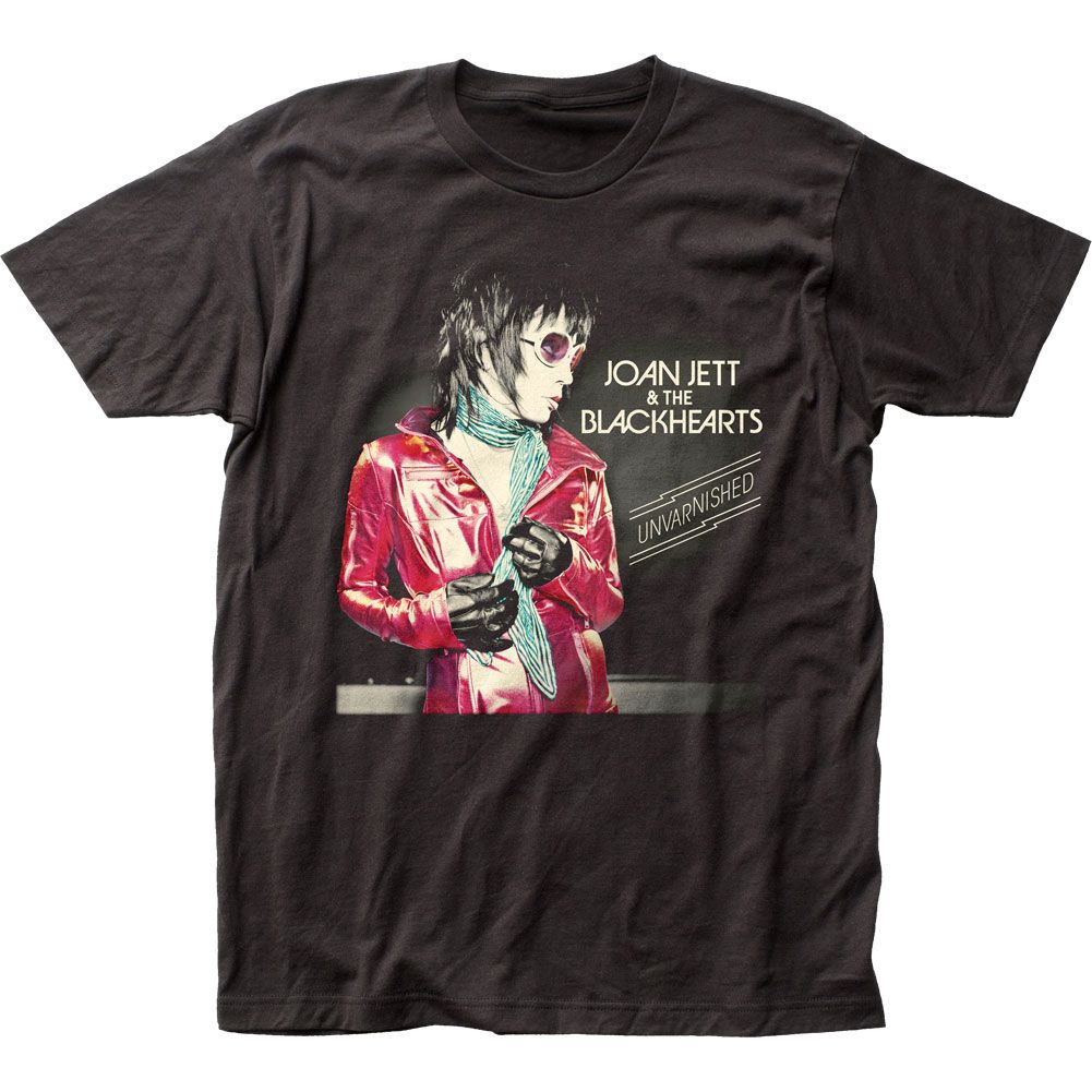Joan Jett Unvarnished Mens T Shirt Black Retro Pop Classics