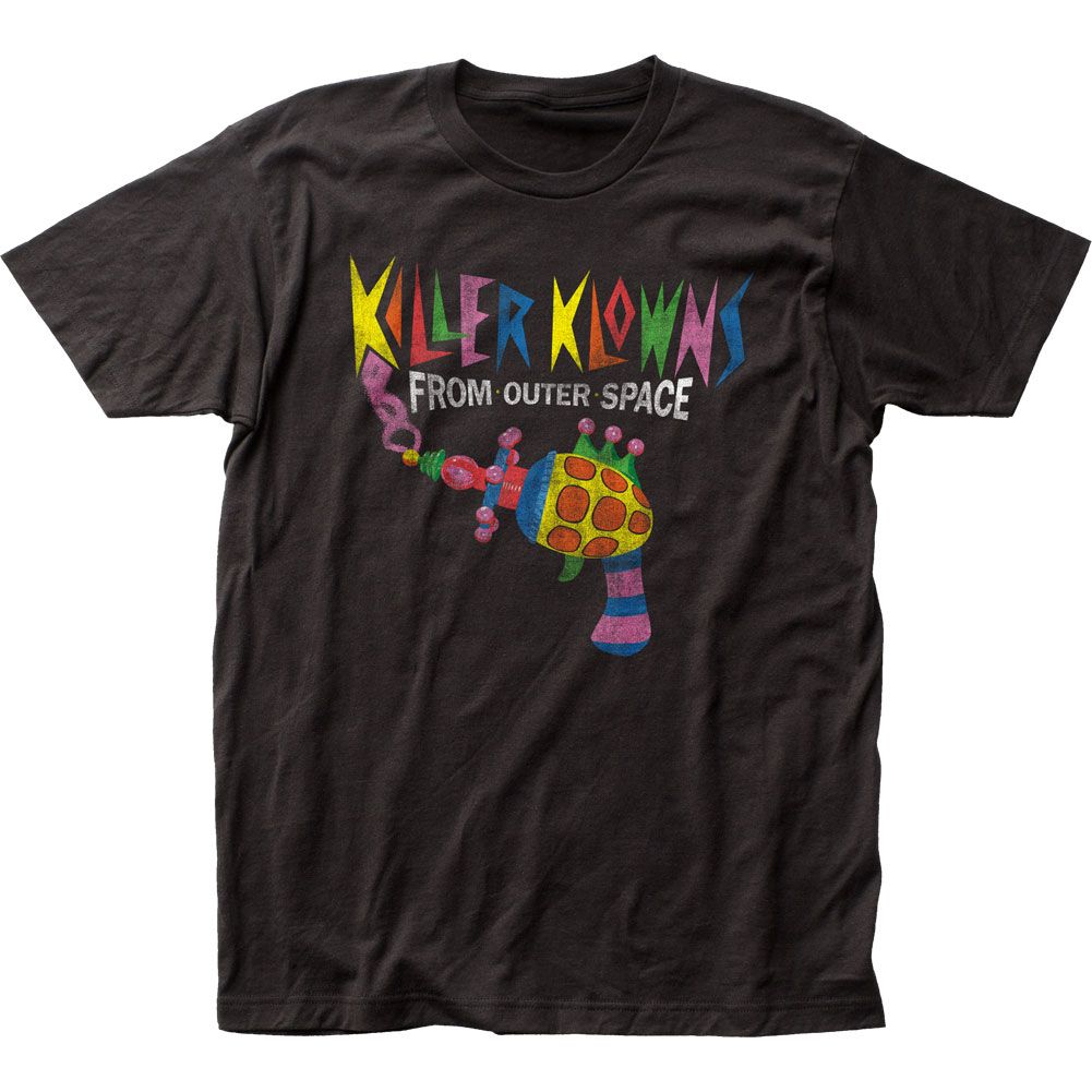 Killer Klowns From Outer Space Popcorn Gun Mens T Shirt Black Retro Pop Classics