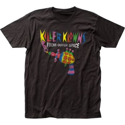 Killer Klowns From Outer Space Popcorn Gun Mens T Shirt Black Retro Pop Classics