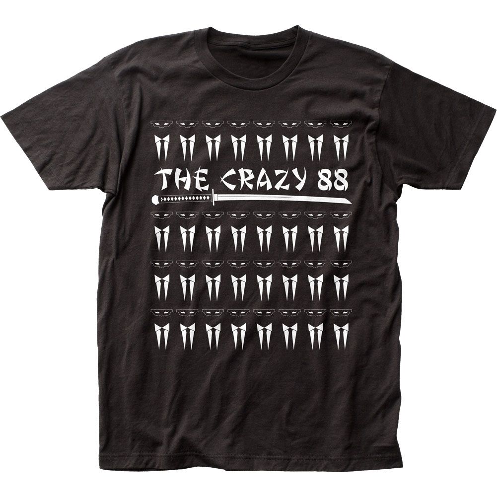 Kill Bill The Crazy 88 Mens T Shirt Black Retro Pop Classics