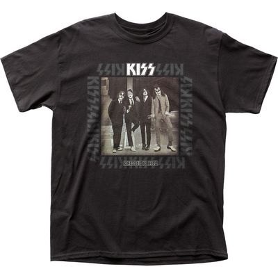 Kiss Dressed to Kill Print Mens T Shirt Black Retro Pop Classics