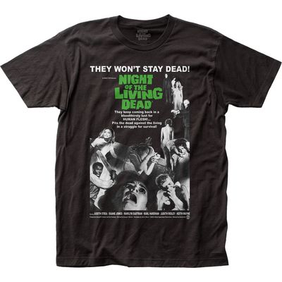 Night of the Living Dead Poster Mens T Shirt Black Retro Pop Classics
