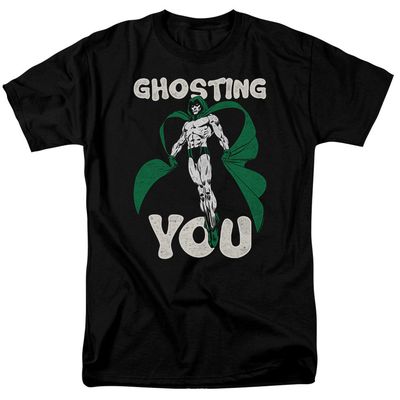 Justice League Ghosting Mens T Shirt Black Retro Pop Classics