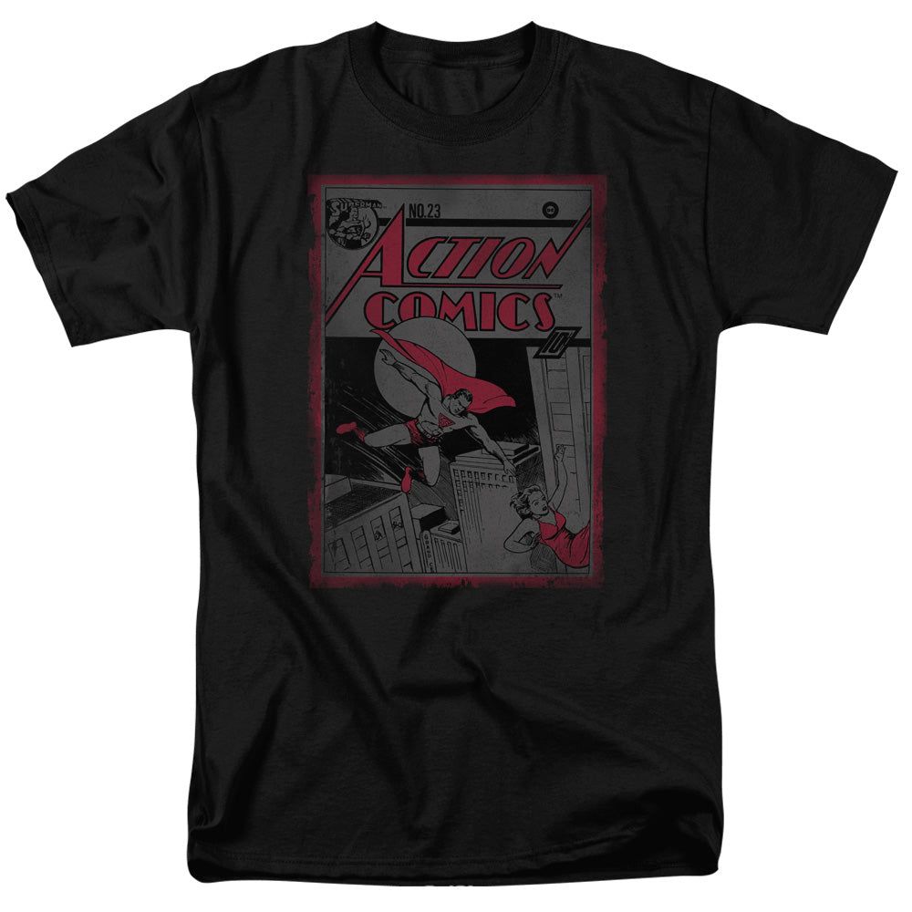 Superman Action Comics 23 Mens T Shirt Black Retro Pop Classics