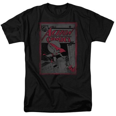 Superman Action Comics 23 Mens T Shirt Black Retro Pop Classics