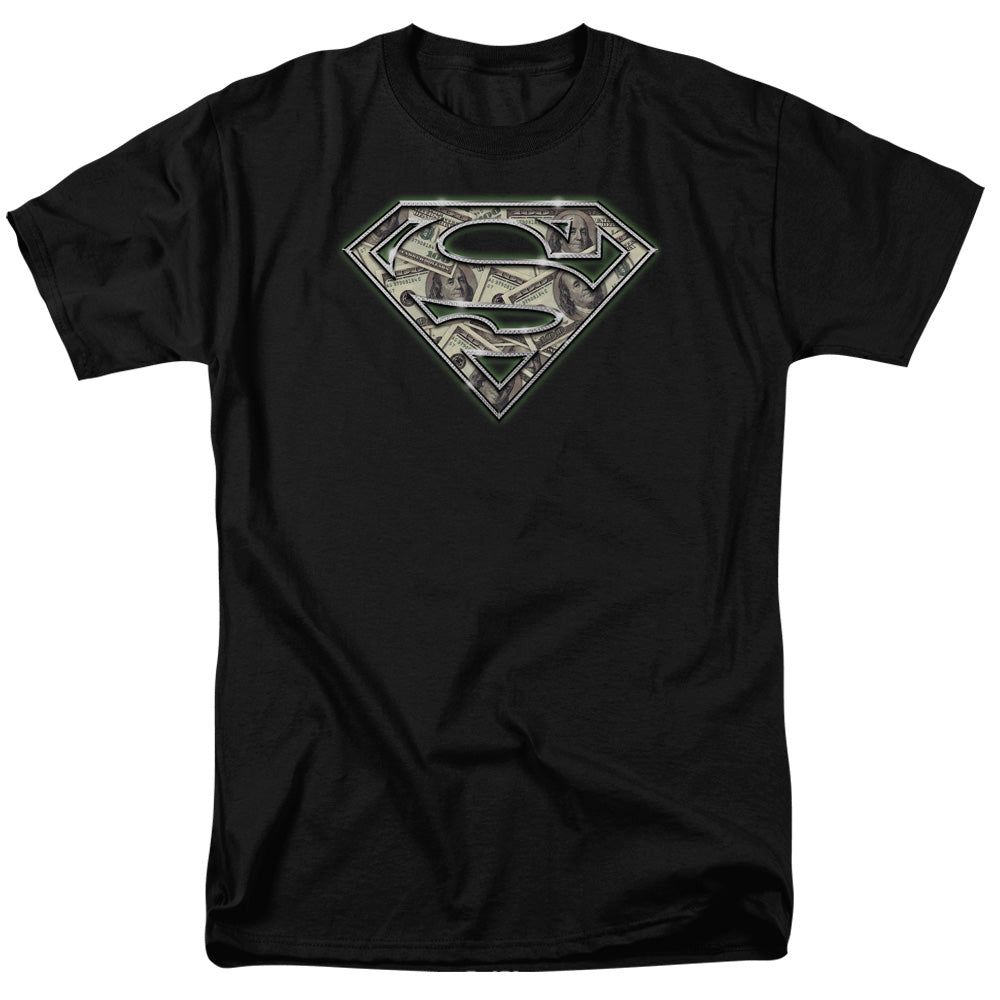 Superman All About The Benjamins Mens T Shirt Black Retro Pop Classics