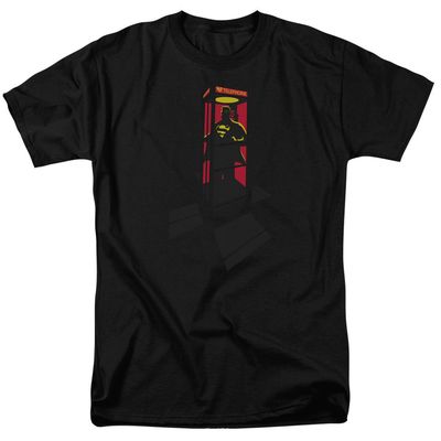 Superman Super Booth Mens T Shirt Black Retro Pop Classics