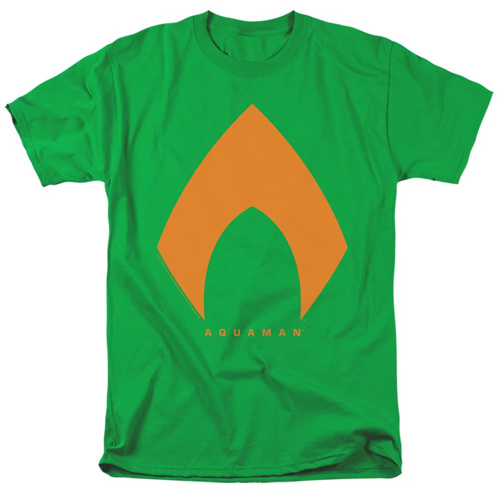 Justice League Movie Aquaman Solid Color Mens T Shirt Kelly Green Retro Pop Classics
