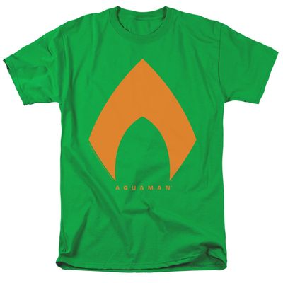 Justice League Movie Aquaman Solid Color Mens T Shirt Kelly Green Retro Pop Classics