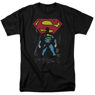 Superman Dark Alley Mens T Shirt Black Retro Pop Classics