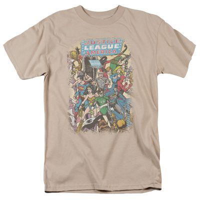 Justice League Most Important Man Mens T Shirt Sand Retro Pop Classics
