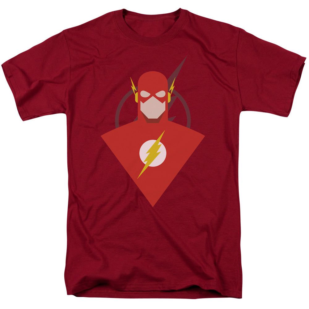 Justice League Simple Flash Mens T Shirt Cardinal Retro Pop Classics